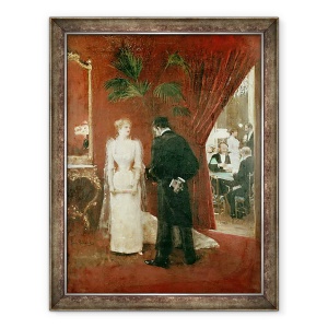 Tablou inramat - Jean Beraud - Conversatia privata, 60 x 80 cm