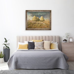Tablou inramat - Jean-Francois Millet - Capite de fan, toamna, 60 x 80 cm - Img 3