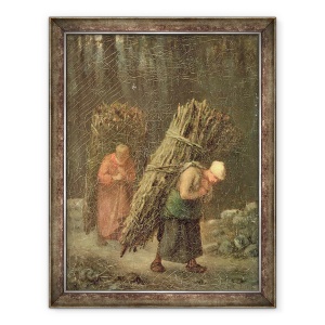Tablou inramat - Jean-Francois Millet - Femei taranesti cu Brushwood, 60 x 80 cm
