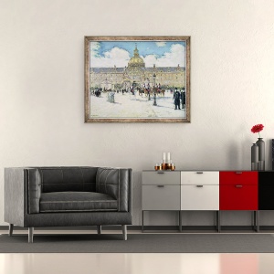 Tablou inramat - Jean Francois Raffaelli - Hotel des Invalides, 50 x 60 cm - Img 2
