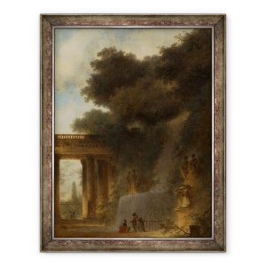 Tablou inramat - Jean-Honore Fragonard - Cascada, 60 x 80 cm