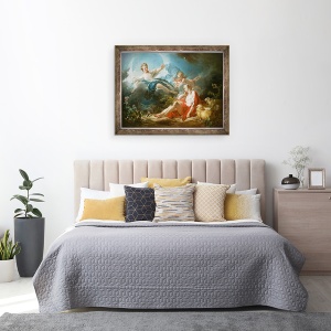 Tablou inramat - Jean-Honore Fragonard - Diana si Endymion, 60 x 80 cm - Img 3