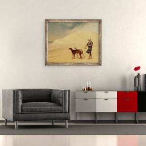 Tablou inramat - Jean Leon Gerome - in desert, 50 x 60 cm - Img 2