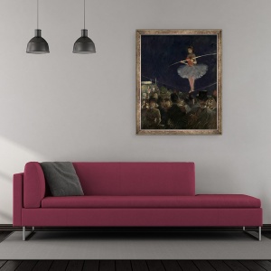 Tablou inramat - Jean Louis Forain - Plimbare cu franghie stransa, 50 x 60 cm - Img 2