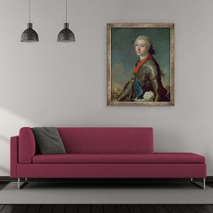 Tablou inramat - Jean-Marc Nattier - Louis Jean Marie de Bourbon 1725-93 Duce de Penthievre, 70 x 85 cm - Img 2