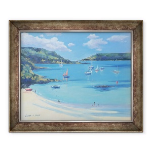 Tablou inramat - Jennifer Wright - Golful insorit, Salcombe, 50 x 60 cm