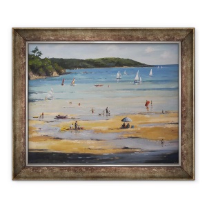 Tablou inramat - Jennifer Wright - Nisipurile de Nord Salcombe II, 50 x 60 cm