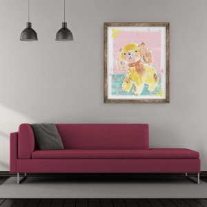Tablou inramat - Jo Chambers - Spaniel, 70 x 85 cm - Img 2