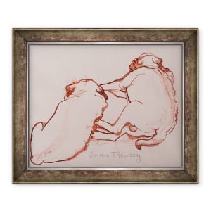 Tablou inramat - Joan Thewsey - Doi pui Pug, fratii, 2005, 50 x 60 cm