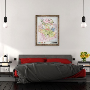 Tablou inramat - Joan Thewsey - Primula II, 60 x 80 cm - Img 3
