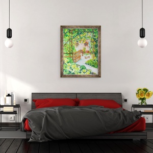 Tablou inramat - Joan Thewsey - Rubarba si mere, Red Cottage Studios Suffolk, 2011, 70 x 90 cm - Img 3