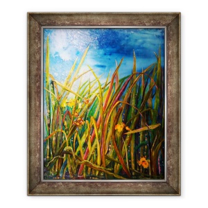 Tablou inramat - jocasta shakespeare - irisului salbatic sarpe, 50 x 60 cm