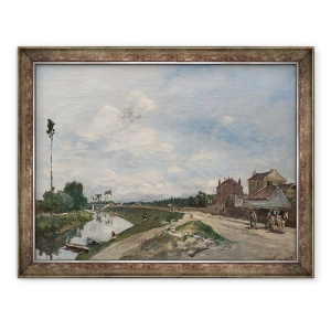 Tablou inramat - Johan-Barthold Jongkind - Sena la Bas-Meudon, 60 x 80 cm