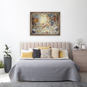 Tablou inramat - Johann Baptist Zimmermann - Judecata de Apoi, 60 x 80 cm - Img 3