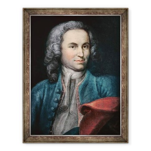 Tablou inramat - Johann Ernst Rentsch - Portret presupus a fi Johann Sebastian Bach, 70 x 90 cm