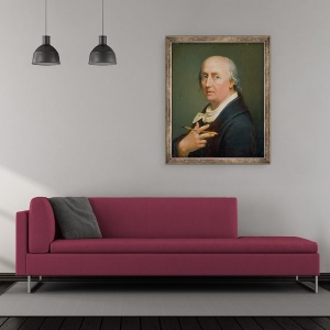 Tablou inramat - Johann Heinrich Wilhelm Tischbein - Autoportret II, 50 x 60 cm - Img 2