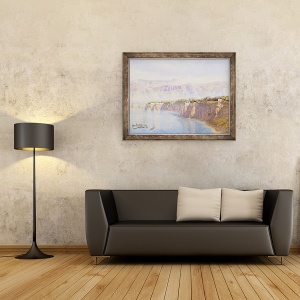 Tablou inramat - John Brett - Near Sorrento, 70 x 90 cm - Img 2