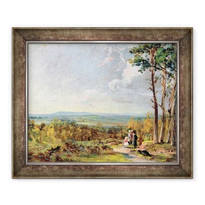 Tablou inramat - John Constable - Hampstead Heath Privind Catre Harrow, 70 x 85 cm