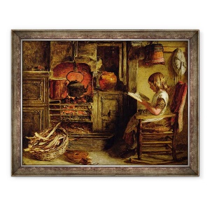 Tablou inramat - John Dawson Watson - Cabana semineul, 70 x 90 cm