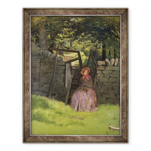 Tablou inramat - John Everett Millais - in asteptare, 70 x 90 cm