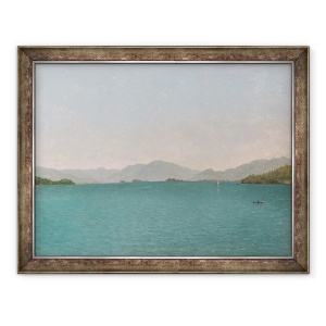 Tablou inramat - John Frederick Kensett - Lacul George, studiu gratuit, 70 x 90 cm