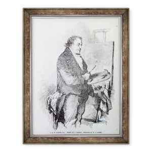 Tablou inramat - John Gilbert - Joseph Mallord William Turner, gravat de W.J. Linton, 60 x 80 cm