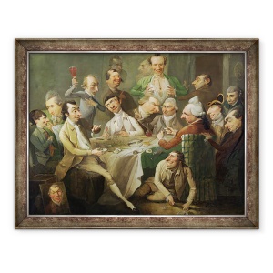Tablou inramat - John Hamilton Mortimer - Un grup de caricatura, 60 x 80 cm