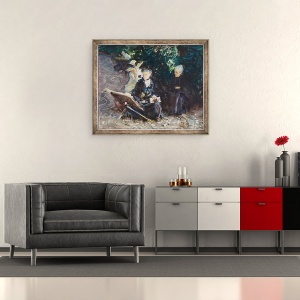 Tablou inramat - John Singer Sargent - in Generalife, 50 x 60 cm - Img 2