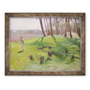 Tablou inramat - John Singer Sargent - Peisaj cu Goatherd, 60 x 80 cm