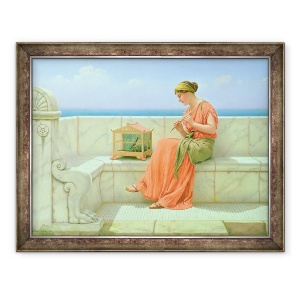Tablou inramat - John William Godward - Sunete dulci, 60 x 80 cm
