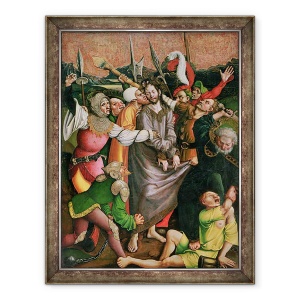 Tablou inramat - Jorg I Breu - Hristos arestat in Gradina Ghetsimani, 70 x 90 cm