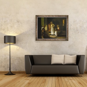 Tablou inramat - Joseph Bail - in camara, 70 x 90 cm - Img 2
