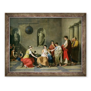 Tablou inramat - Joseph Benoit Suvee - Mama lui Gracchi, 70 x 90 cm