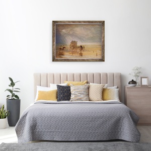 Tablou inramat - Joseph Mallord William Turner - Nisipurile Lancaster, 60 x 80 cm - Img 3