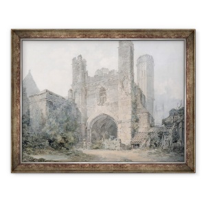 Tablou inramat - Joseph Mallord William Turner - Poarta Sfantului Augustin, Canterbury, 60 x 80 cm