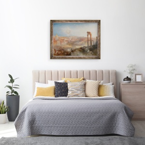 Tablou inramat - Joseph Mallord William Turner - Roma moderna, Campo Vaccino, 60 x 80 cm - Img 3