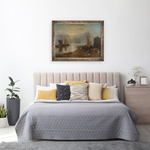 Tablou inramat - Joseph Mallord William Turner - Soarele rasare prin vapori, 70 x 90 cm - Img 3