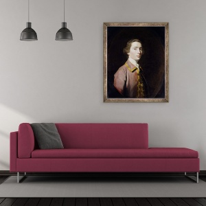 Tablou inramat - Joshua Reynolds - Charles Carroll din Carrollton, 50 x 60 cm - Img 2