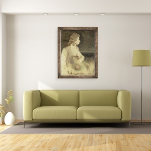 Tablou inramat - Joshua Reynolds - Mrs Robinson, 70 x 90 cm - Img 2