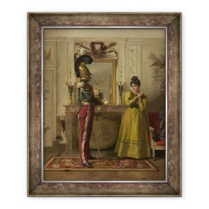 Tablou inramat - Jules Worms - Plecare pentru revizuire, 70 x 85 cm