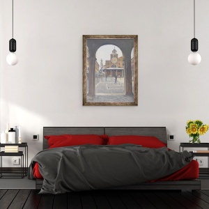 Tablou inramat - Julian Barrow - Biserica San Giacometo, 70 x 90 cm - Img 3