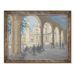 Tablou inramat - Julian Barrow - Plaza de la Catedral, 70 x 90 cm