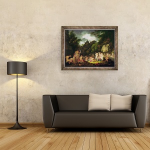 Tablou inramat - Julius Caesar Ibbetson - Bantuirea sirenelor, 70 x 90 cm - Img 2