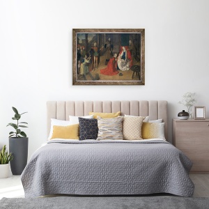 Tablou inramat - Justus of Ghent - Adorarea Magilor, 60 x 80 cm - Img 3