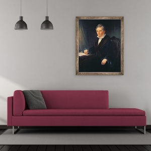Tablou inramat - Karl Schmidt - Portret De Karl Friedrich Schinkel, 50 x 60 cm - Img 2