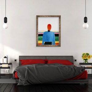Tablou inramat - Kazimir Severinovich Malevich - Bustul Femeii, 70 x 90 cm - Img 3