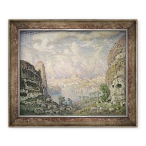 Tablou inramat - Konstantin Fedorovich Bogaevsky - Land de Sud, 70 x 85 cm