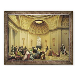 Tablou inramat - Lancelot Theodore Turpin de Crisse - Liturghie in Capela Expiatorie, 70 x 90 cm
