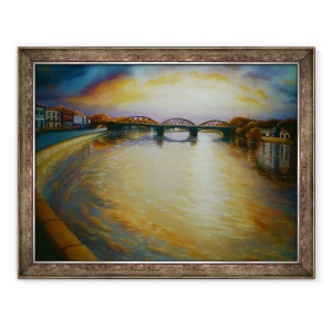 Tablou inramat - Lee Campbell - Podul Barnes, 60 x 80 cm