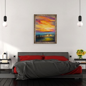 Tablou inramat - Lee Campbell - Rainbow Sky Petersham Lunca, 2017, 70 x 90 cm - Img 3